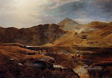 Williams Rindern und Schafe in einer schottischen Highland Landschaft Sidney Richard Percy  Ölgemälde